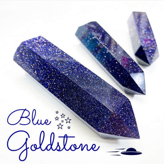 Blue Goldstone ~ The Stone of Sparkling Convictions
