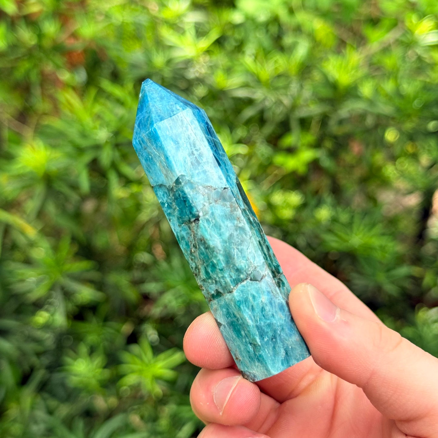 3” Blue Apatite Tower