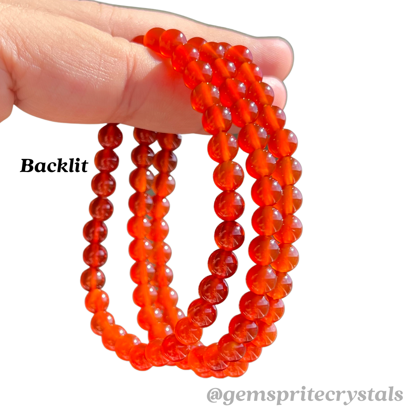 Pure Carnelian Bracelet 6mm