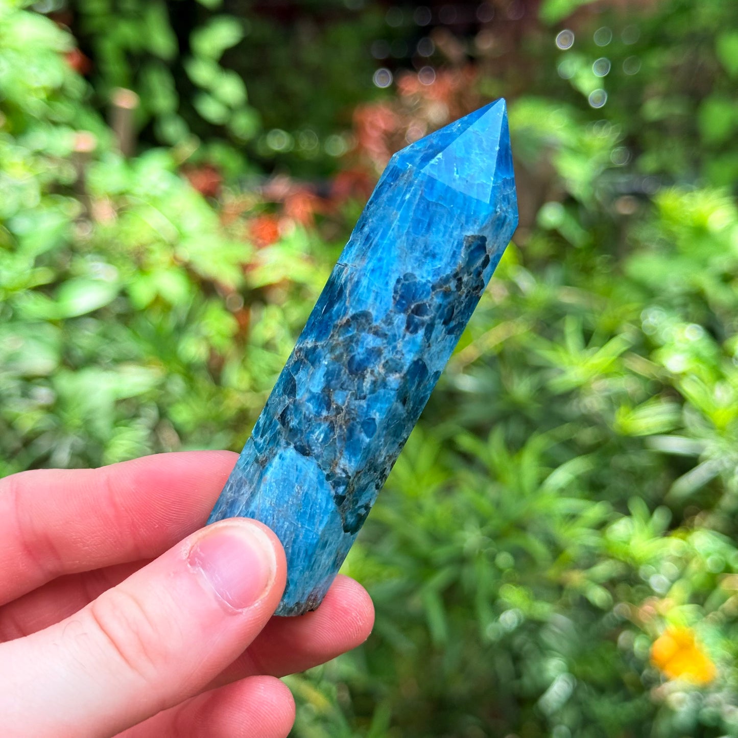 3” Blue Apatite Tower