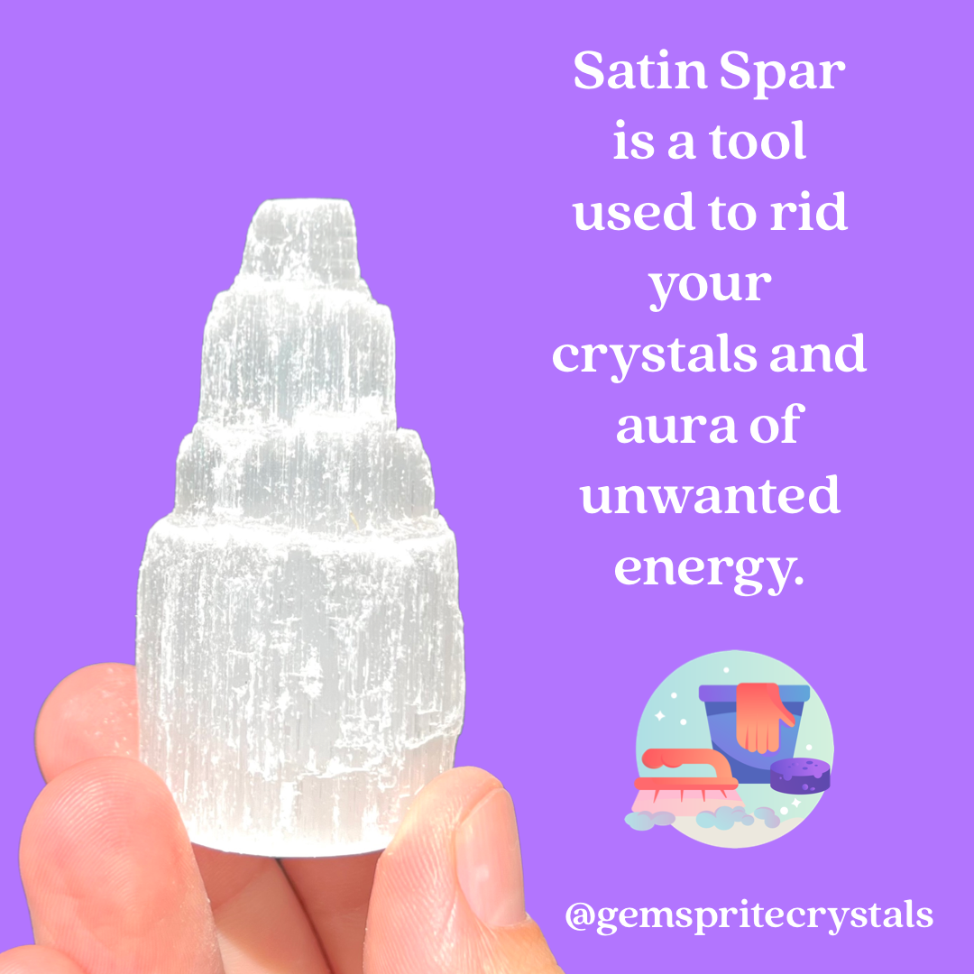 Satin Spar Cleansing Tower