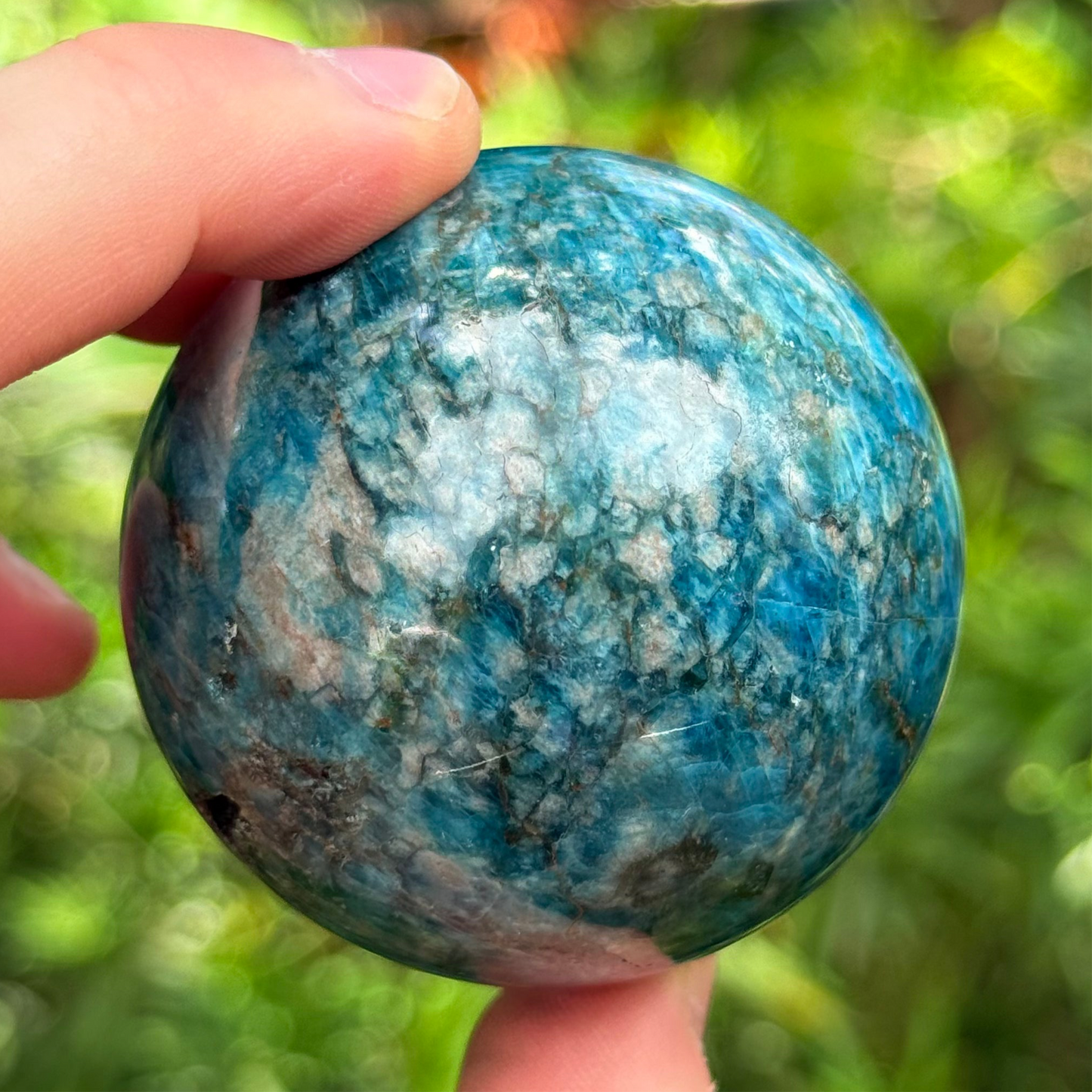 2” Blue Apatite Sphere