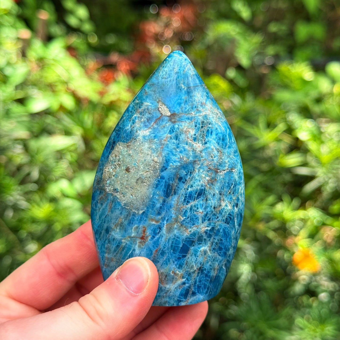 3” Blue Apatitle Teardrop