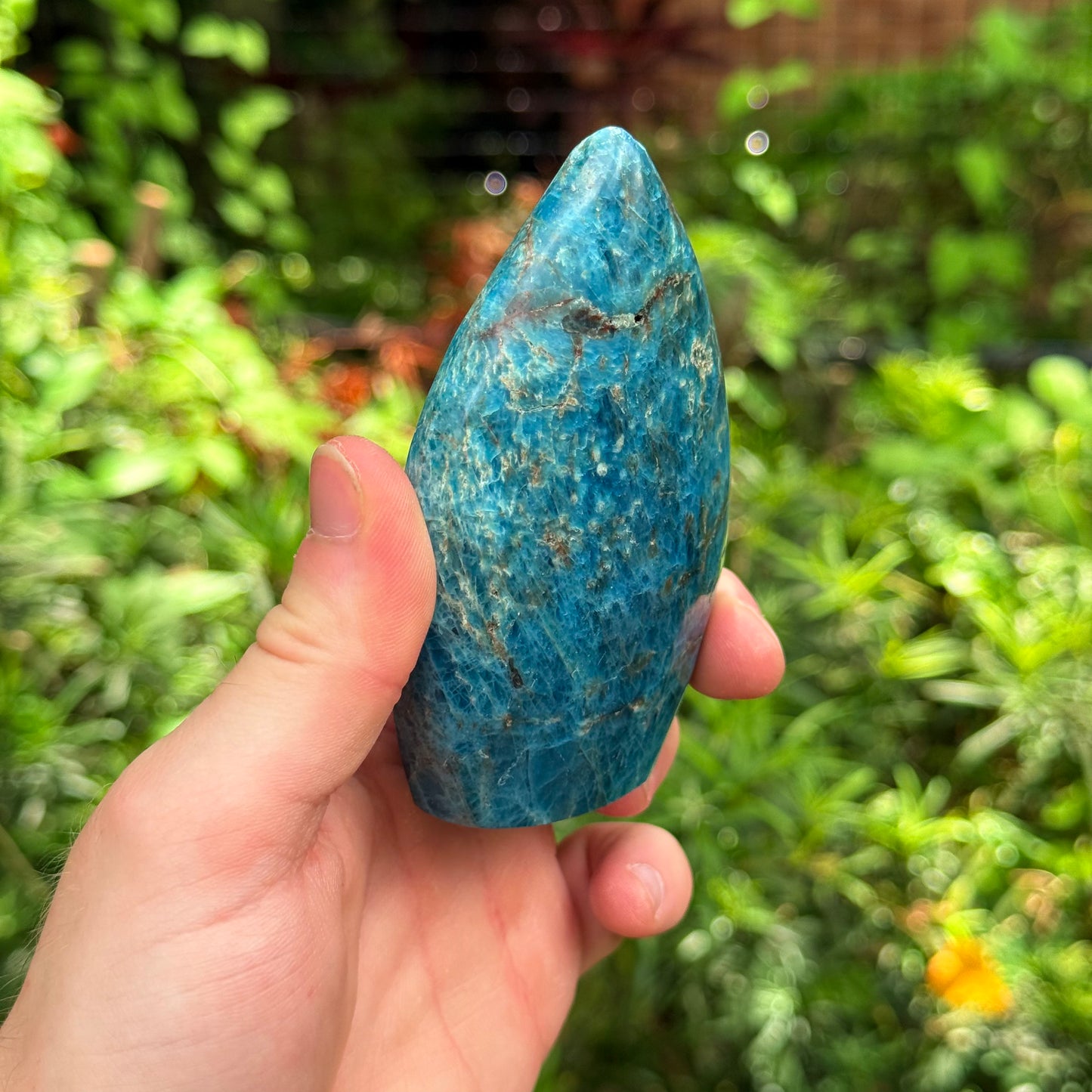 3” Blue Apatitle Teardrop