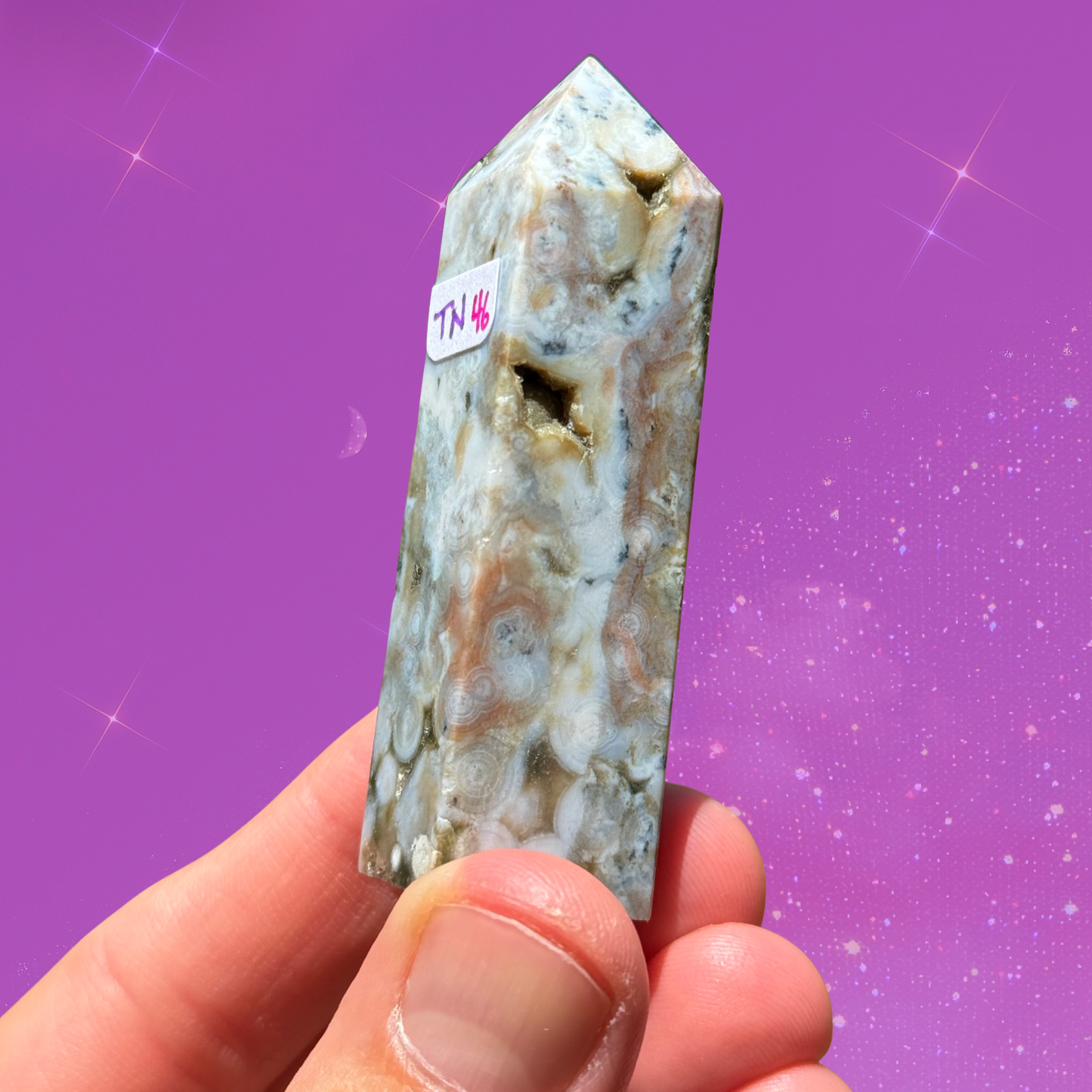 8th Vein Ocean Jasper Obelisk, Madagascar TN46