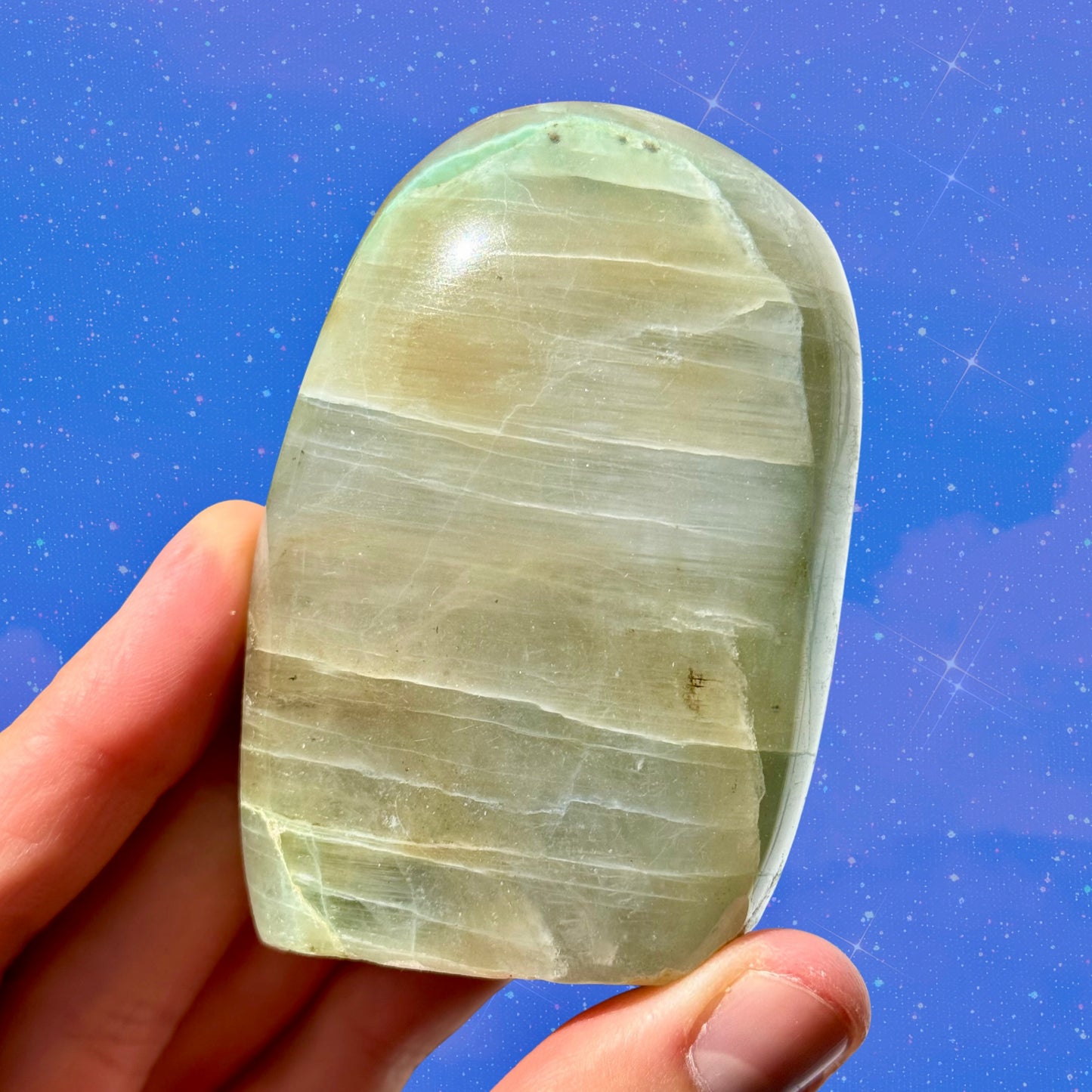 Green Moonstone (Garnierite) Freeform C07