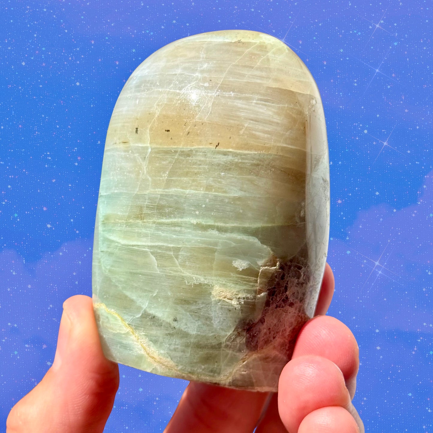 Green Moonstone (Garnierite) Freeform C07