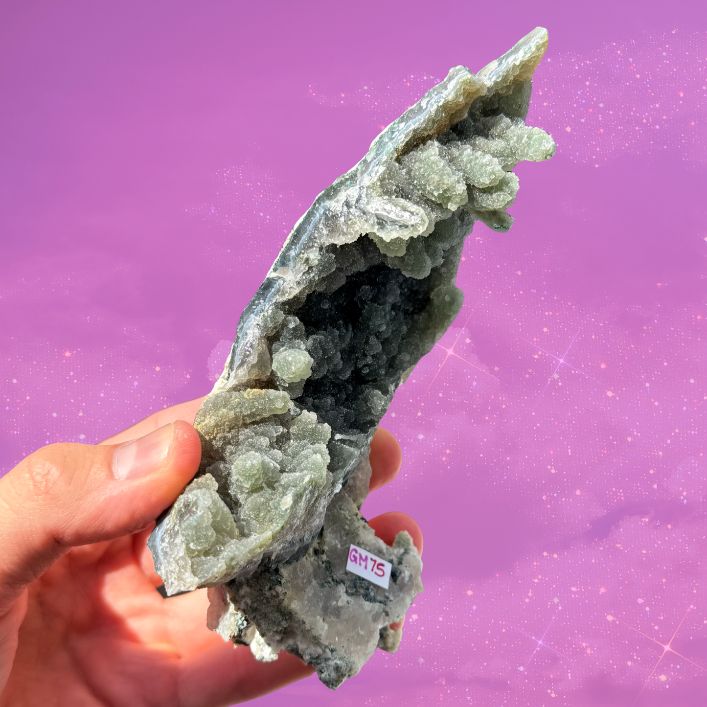 Green Amethyst Chalcedony Unique Structure C11