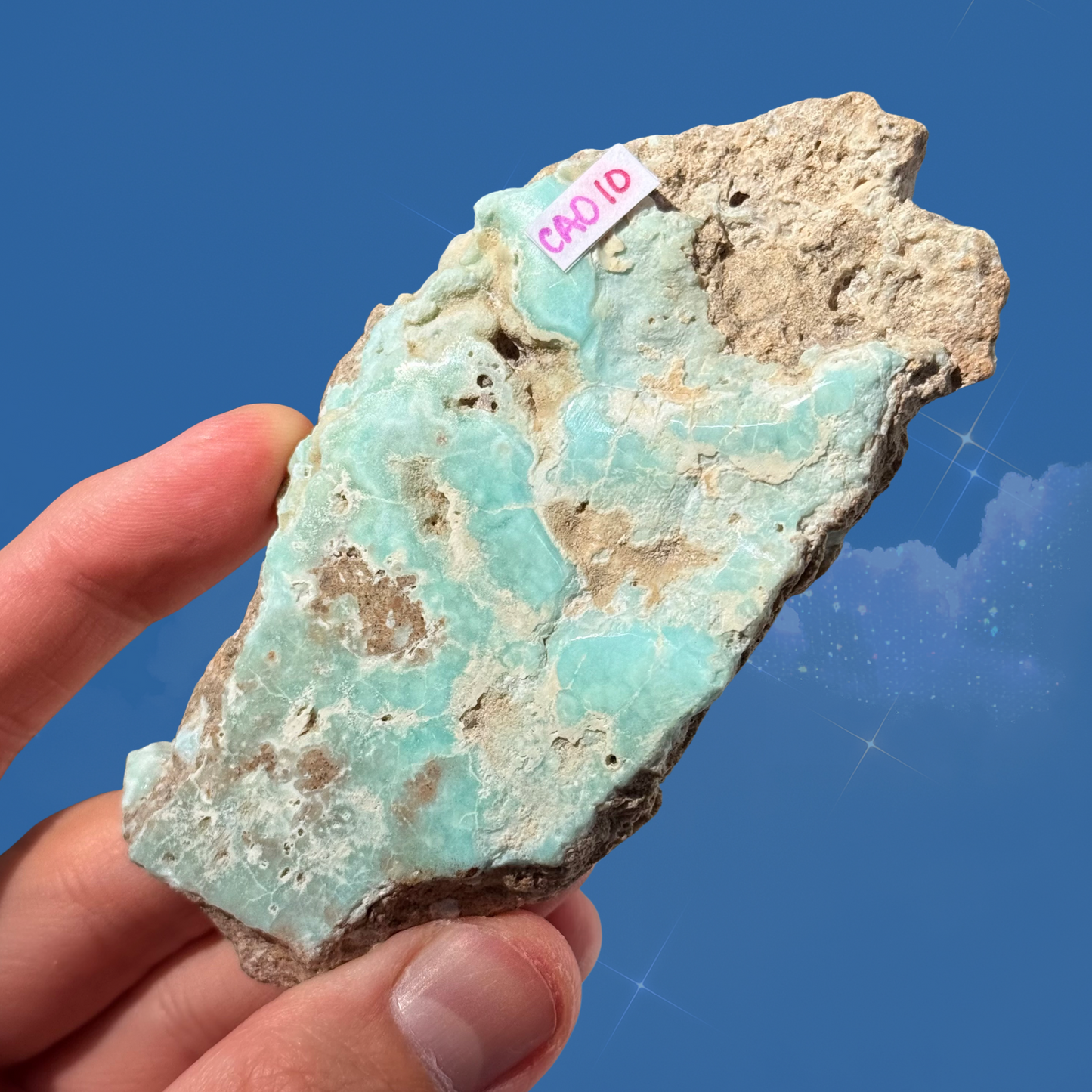 Raw Blue Aragonite Slab