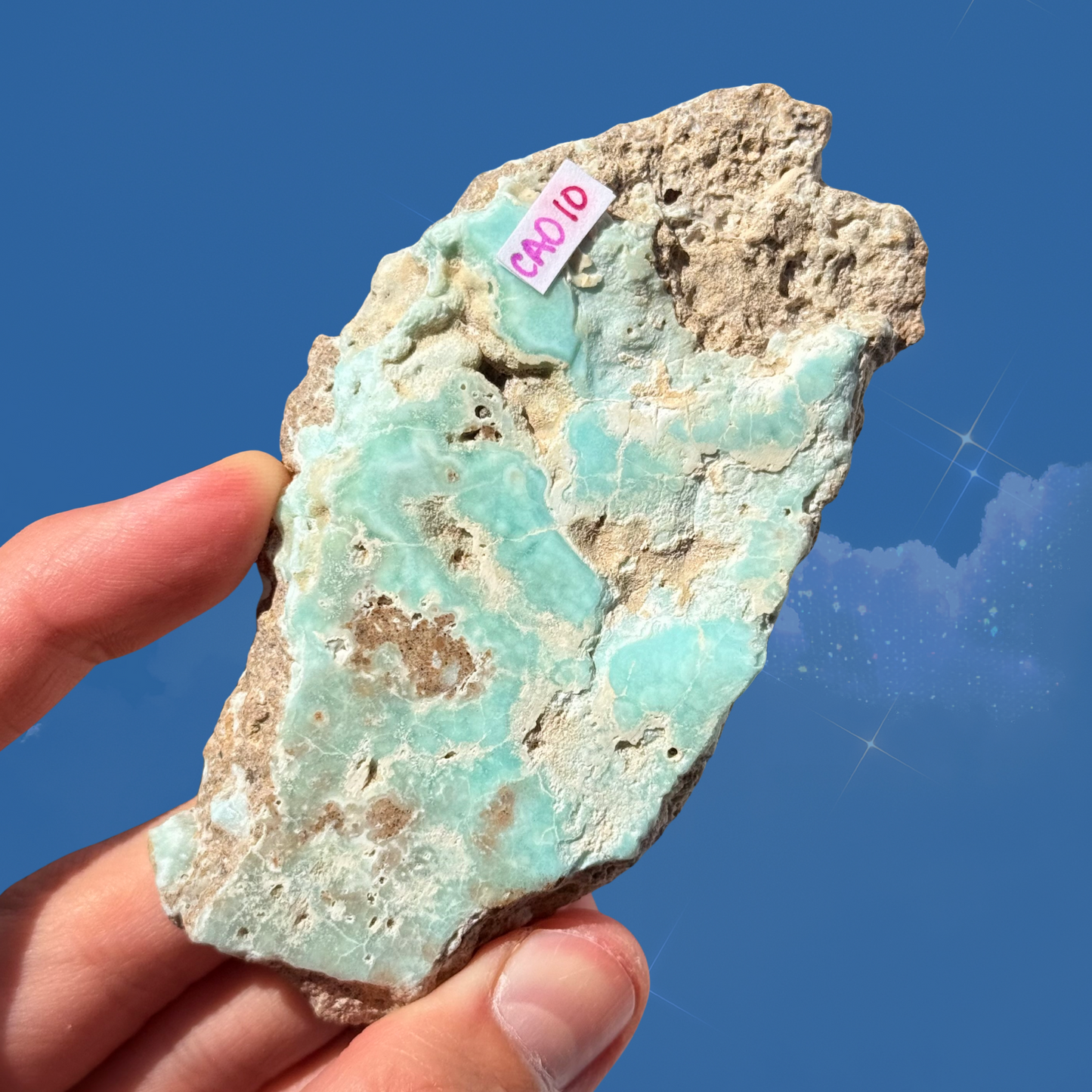 Raw Blue Aragonite Slab