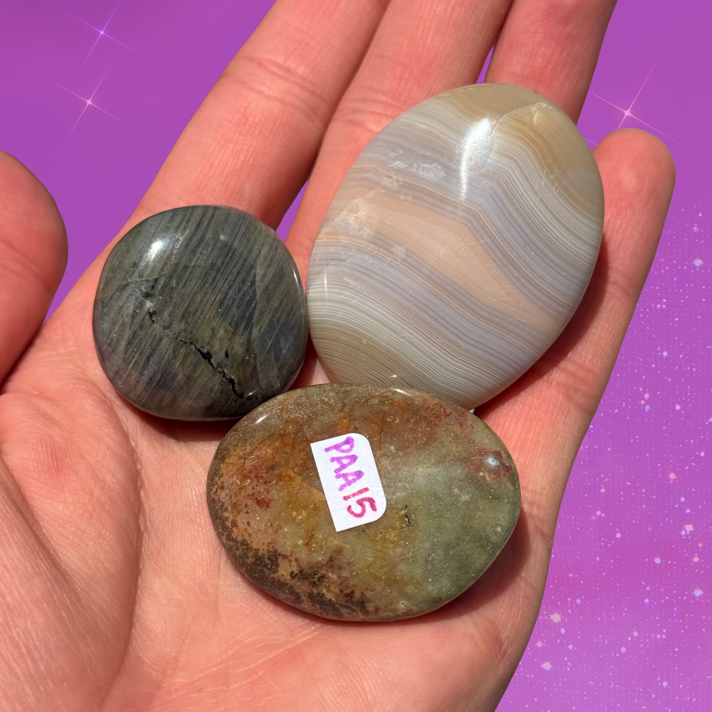 Set of 3 Palm Stones