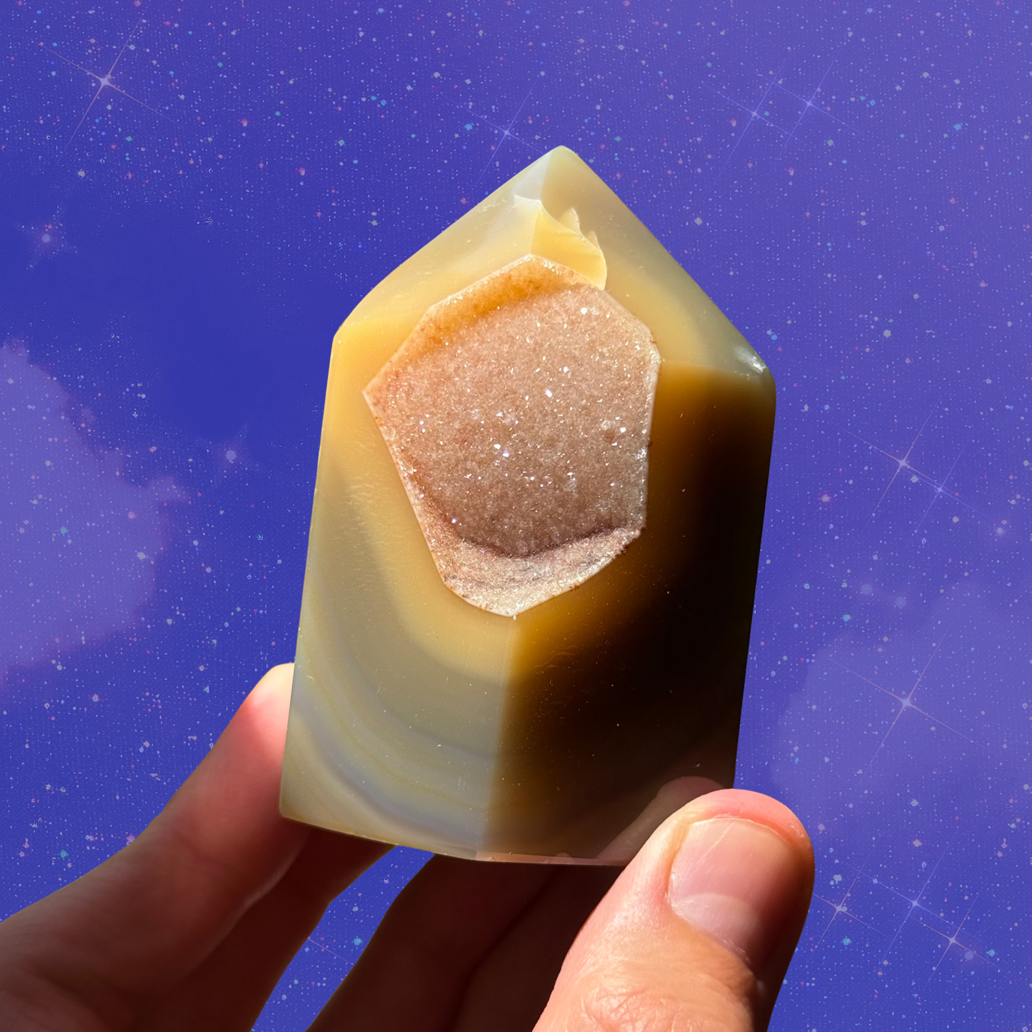 Druzy Agate Tower C16