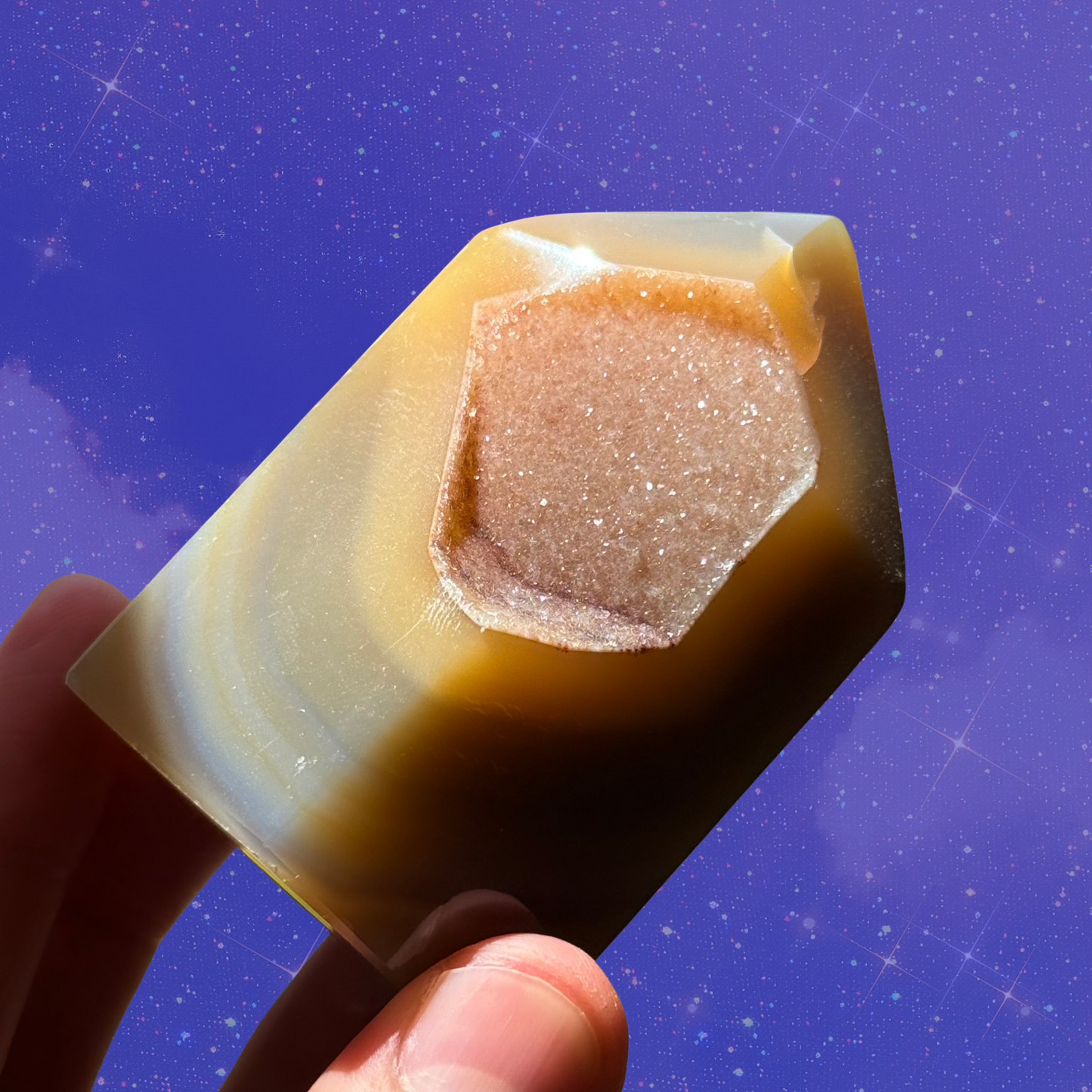 Druzy Agate Tower C16