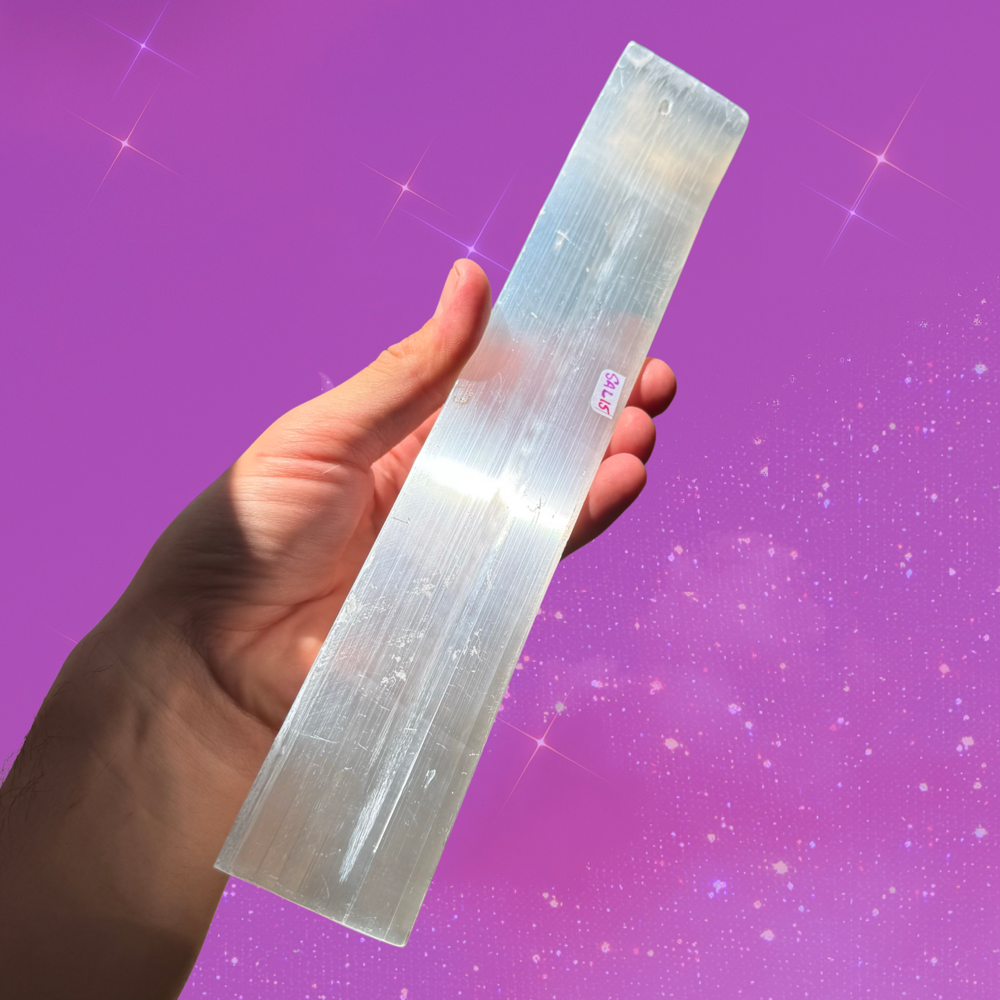 Satin Spar XL Incense Holder and Cleanser Plate C19
