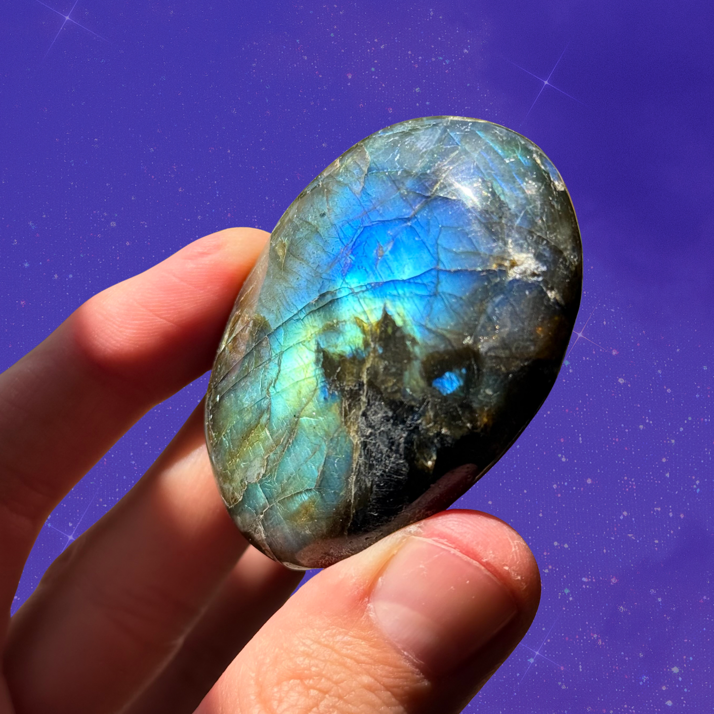 Labradorite Palm Stone C19