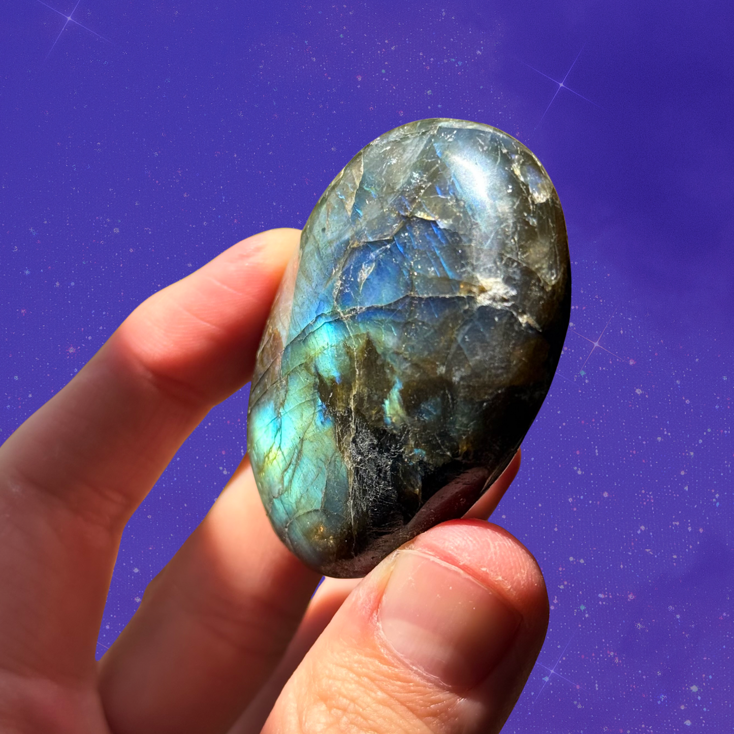 Labradorite Palm Stone C19