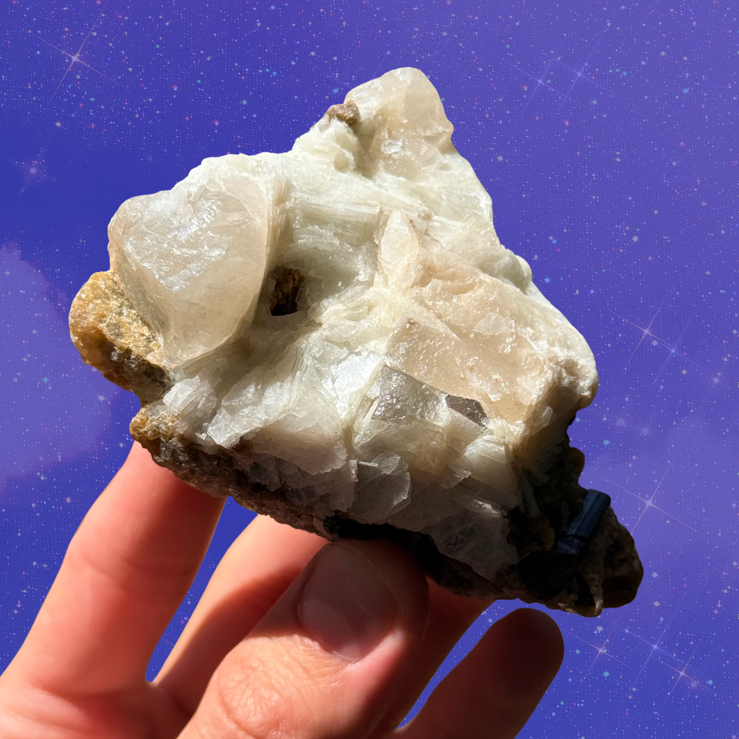Tourmaline in Quartz with Clevelandite C22