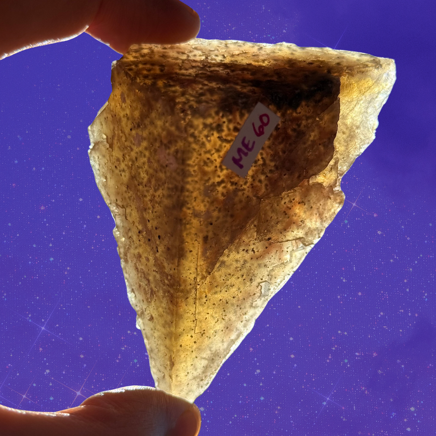 Yellow Fluorite Pyramidal Structure from Morocco C22