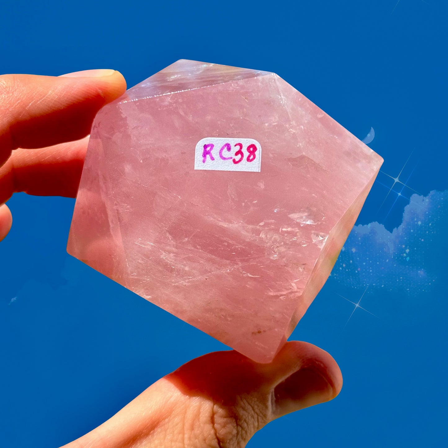 Super Gemmy Rose Quartz Freeform C23