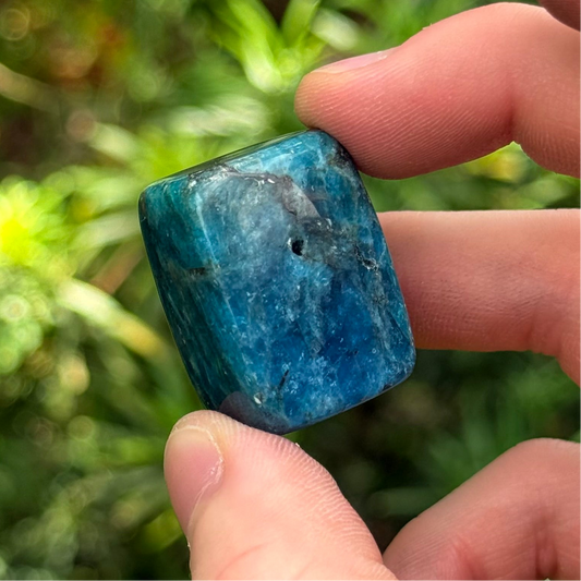 Blue Apatite Cube