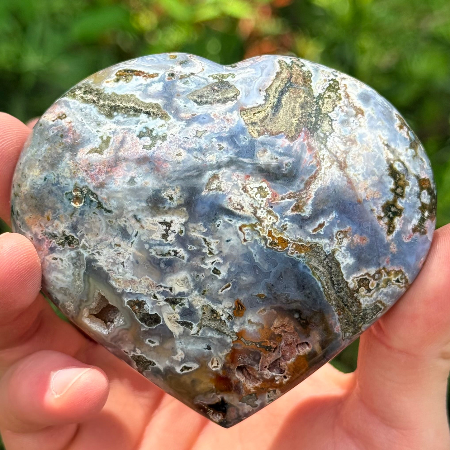 3” Cosmic Jasper Heart