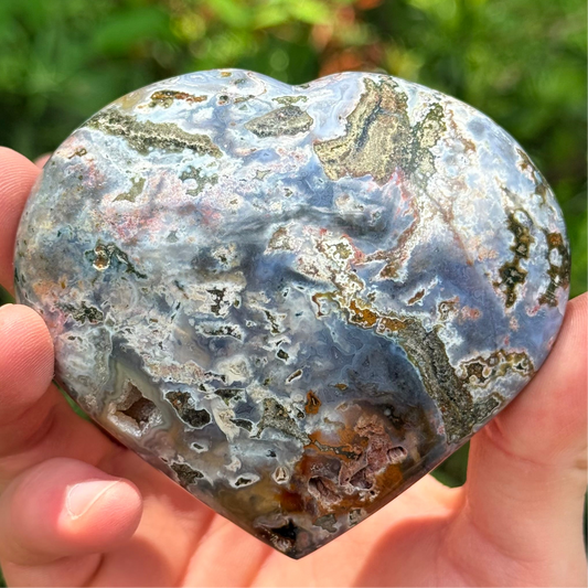 3” Cosmic Jasper Heart