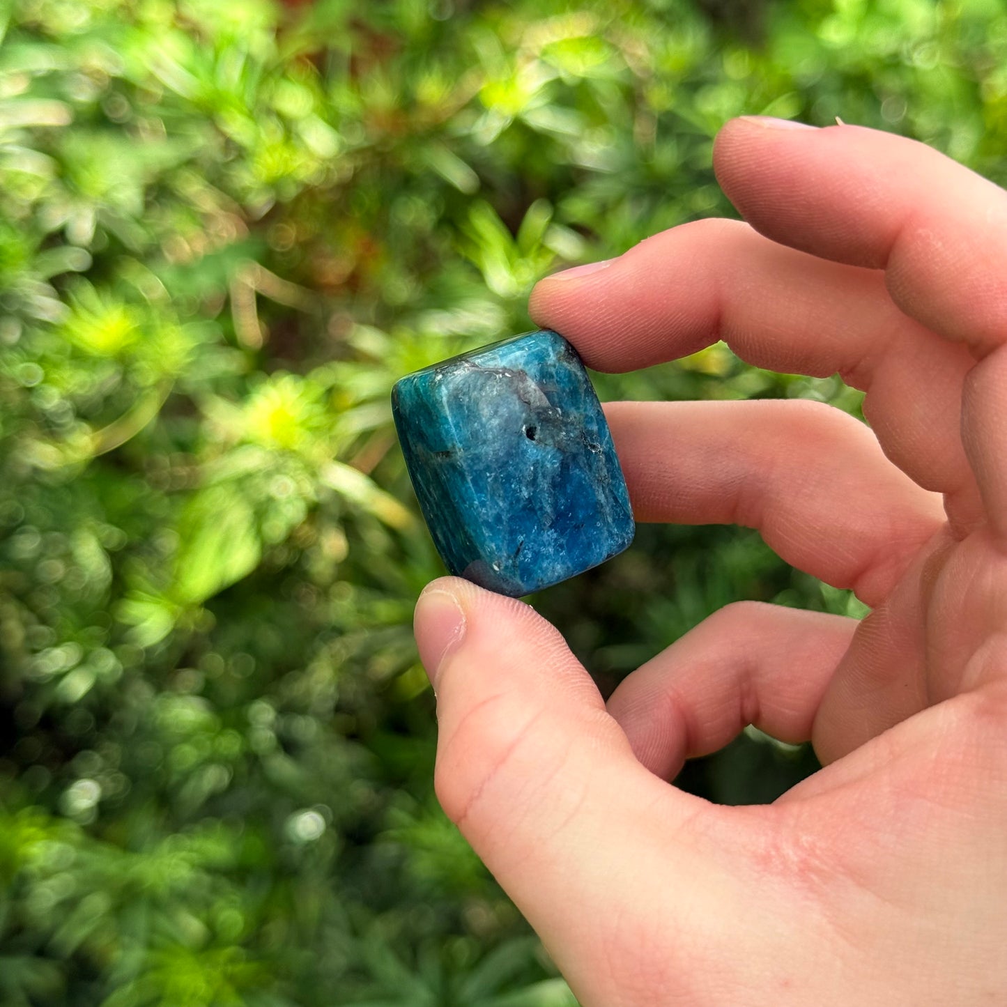 Blue Apatite Cube