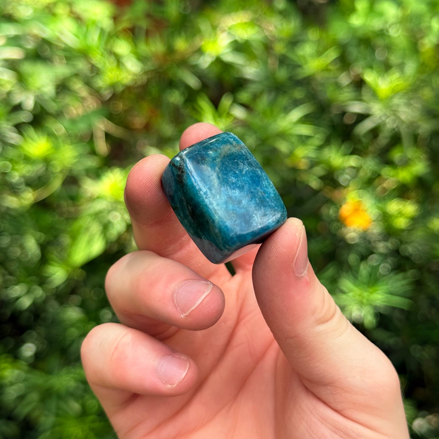Blue Apatite Cube