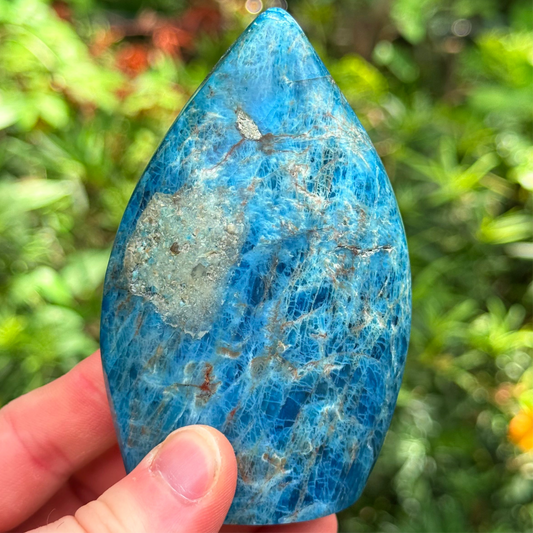 3” Blue Apatitle Teardrop