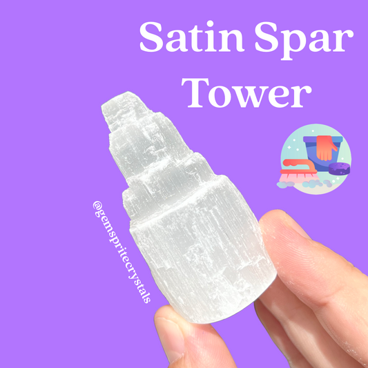 Satin Spar Cleansing Tower