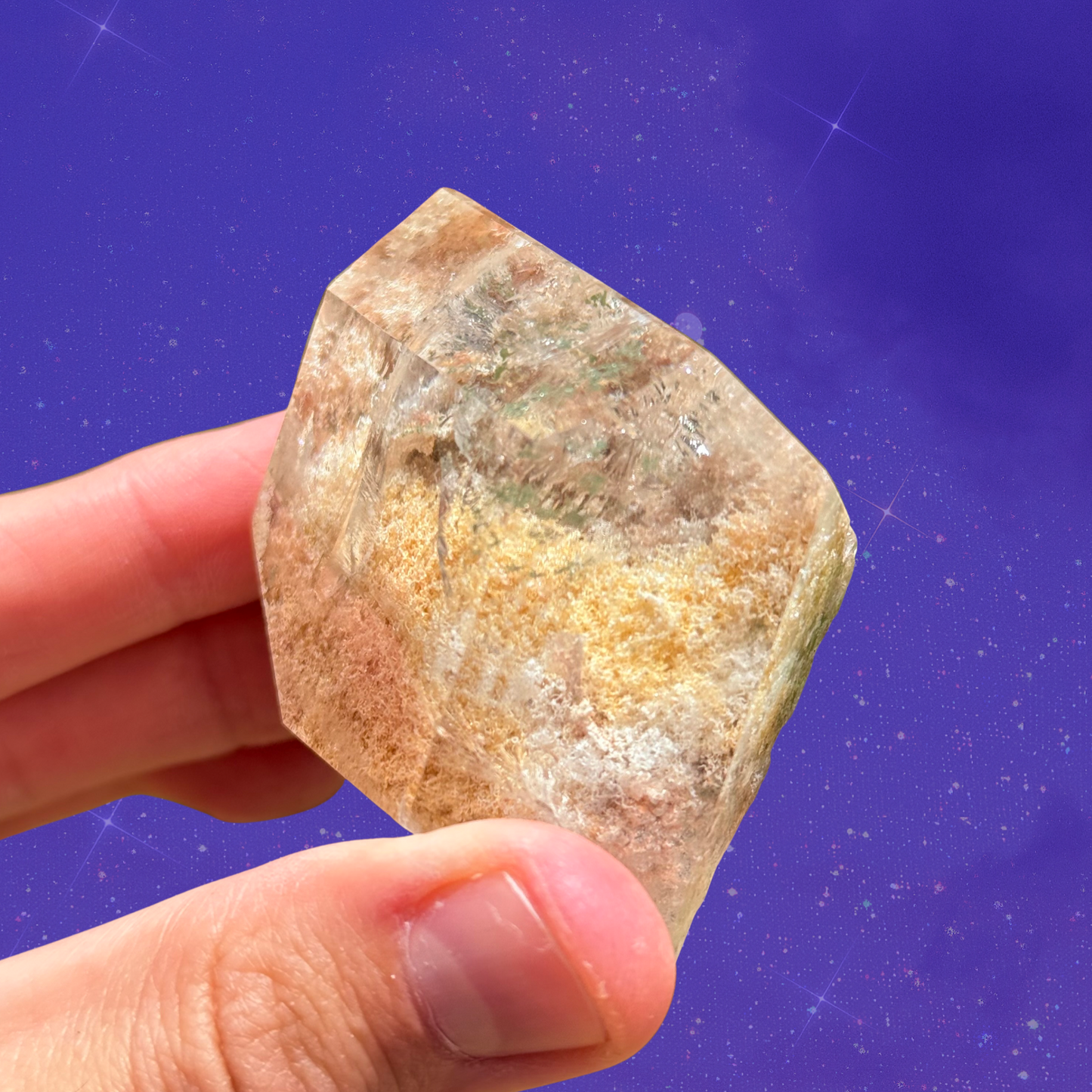 Feldspar Noodles Garden Quartz Freeform