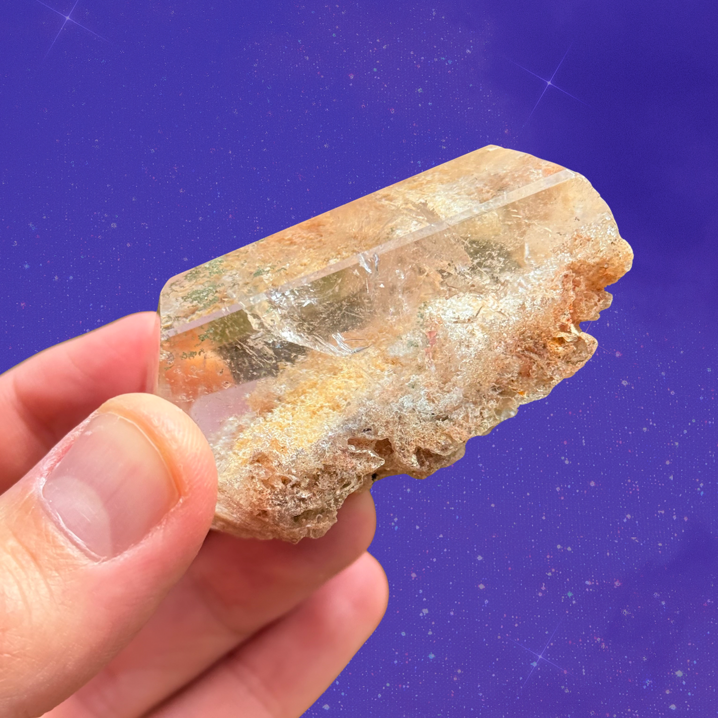 Feldspar Noodles Garden Quartz Freeform