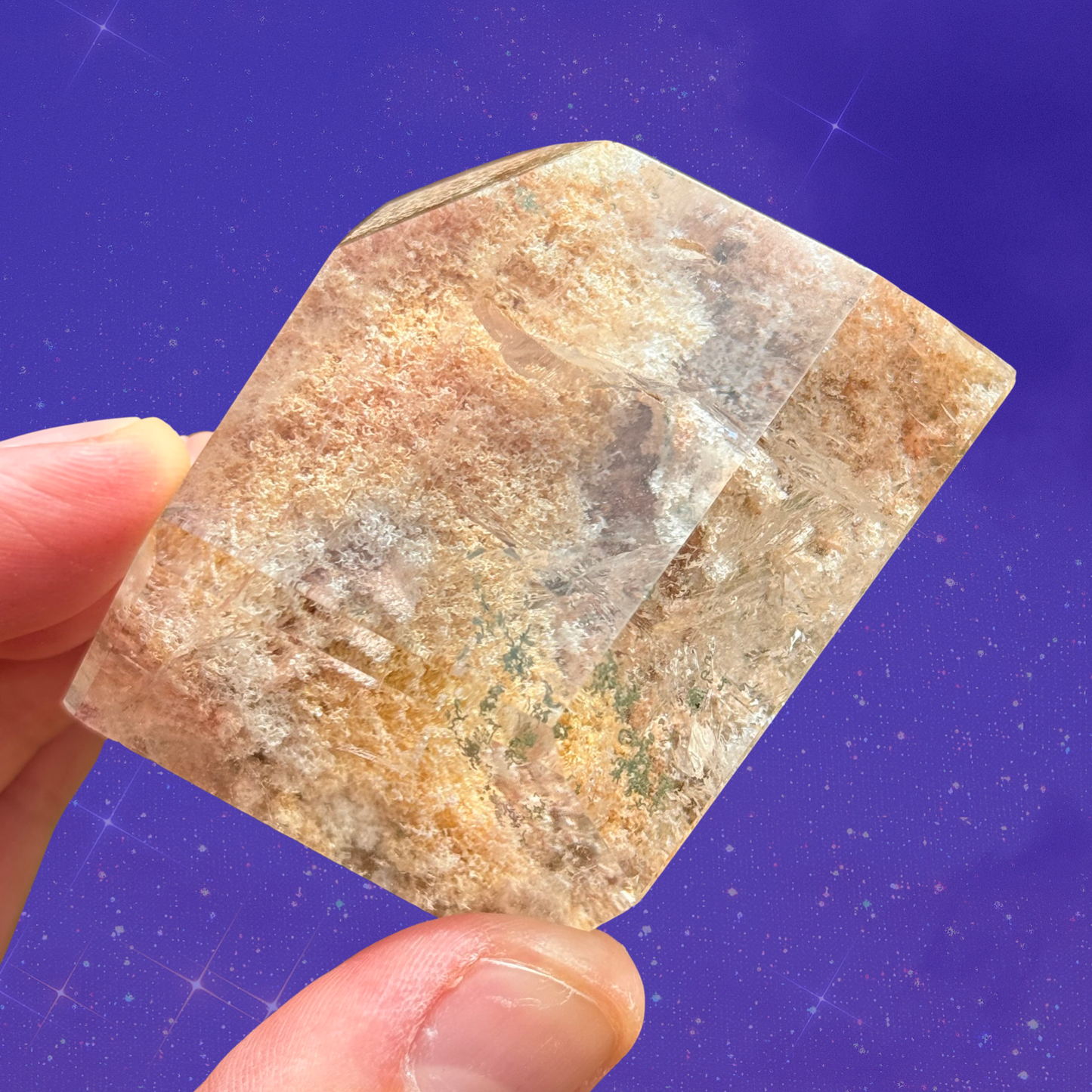 Feldspar Noodles Garden Quartz Freeform