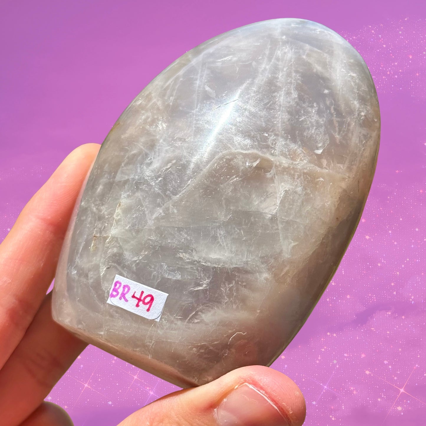 Blue Rose Quartz (Dumortierite-Filled) Freeform