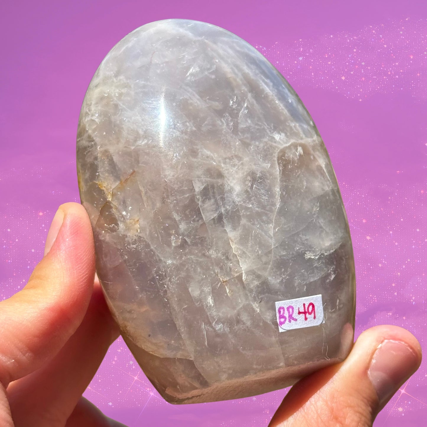 Blue Rose Quartz (Dumortierite-Filled) Freeform