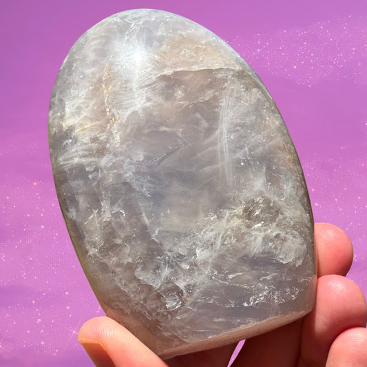 Blue Rose Quartz (Dumortierite-Filled) Freeform