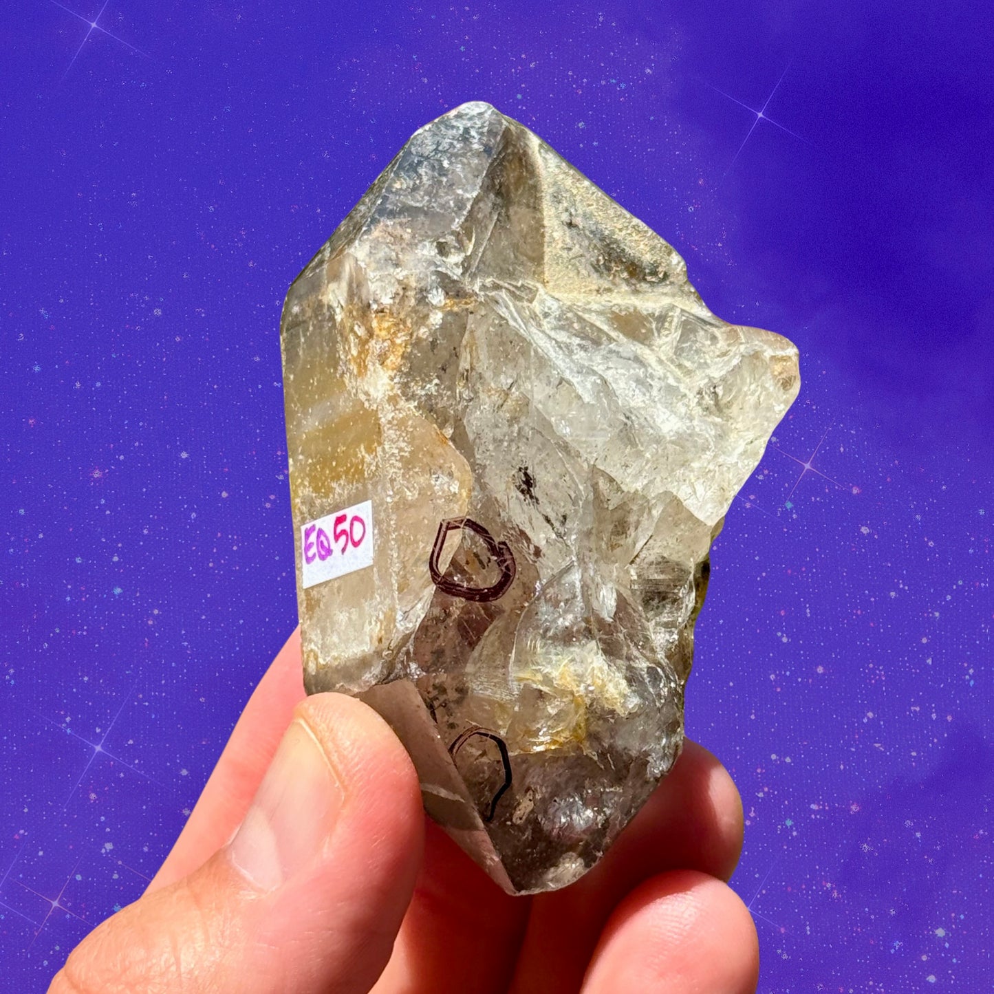 Enhydro (Water Bubble) Fenster Quartz Specimen