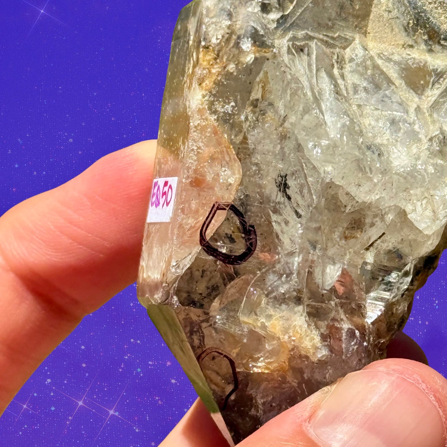 Enhydro (Water Bubble) Fenster Quartz Specimen