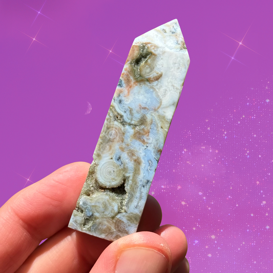 8th Vein Ocean Jasper Obelisk, Madagascar
