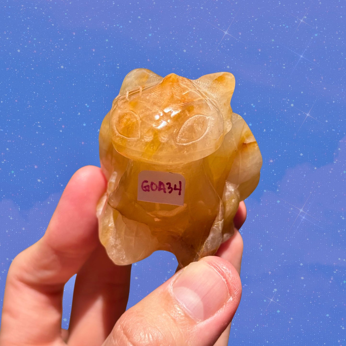 Golden Healer Quartz Dragon