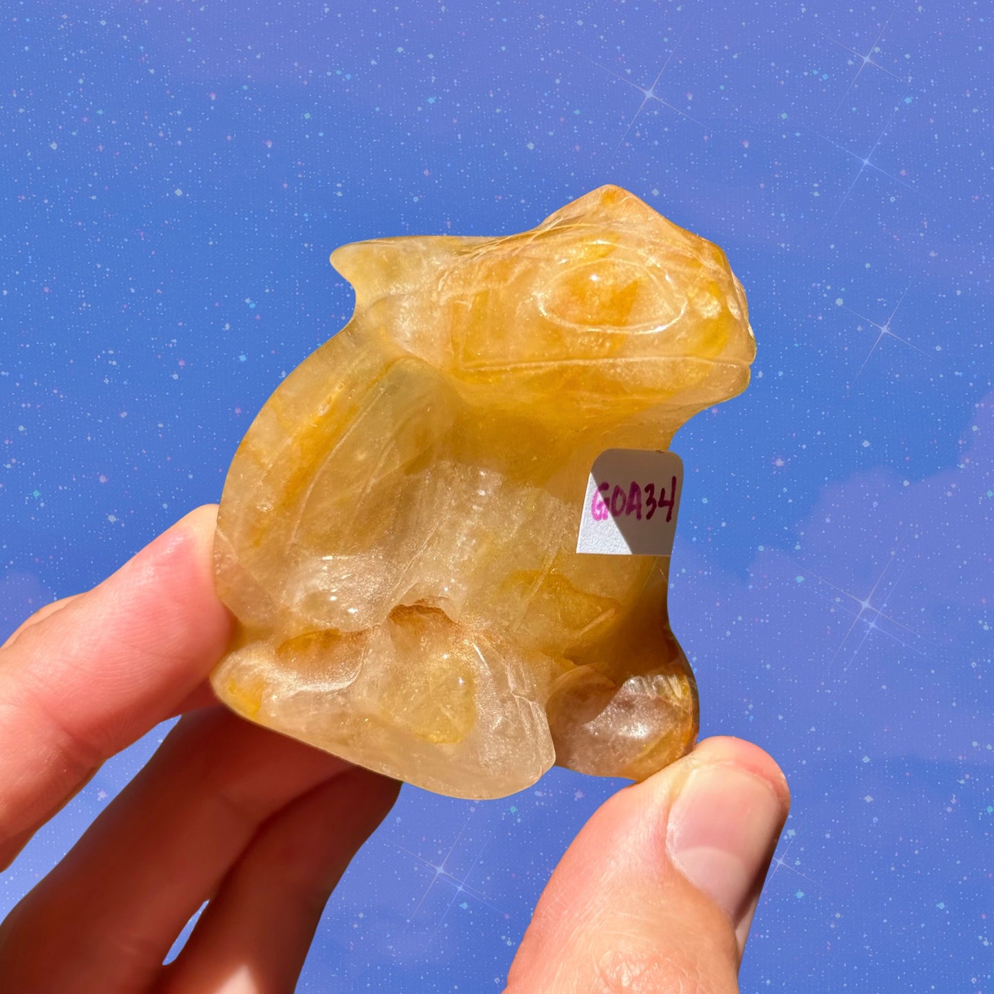 Golden Healer Quartz Dragon