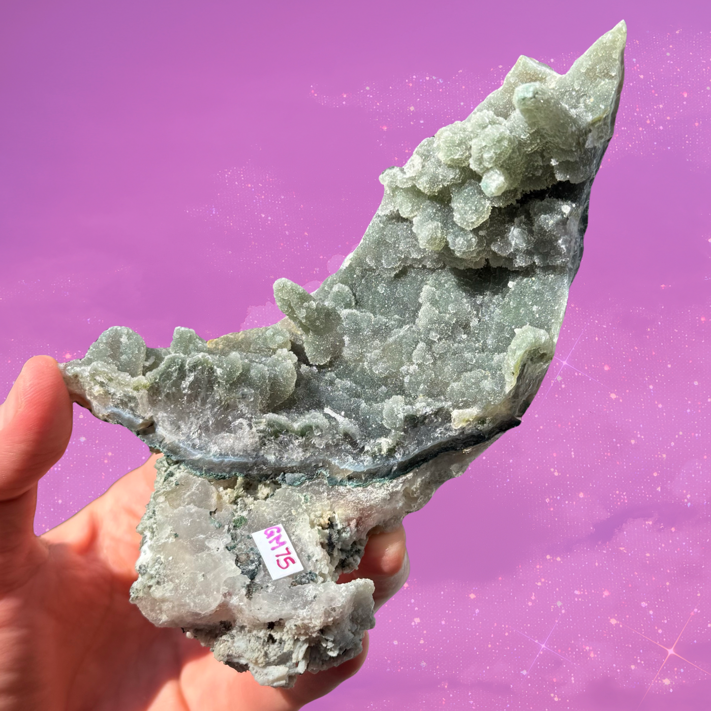 Green Amethyst Chalcedony Unique Structure C11