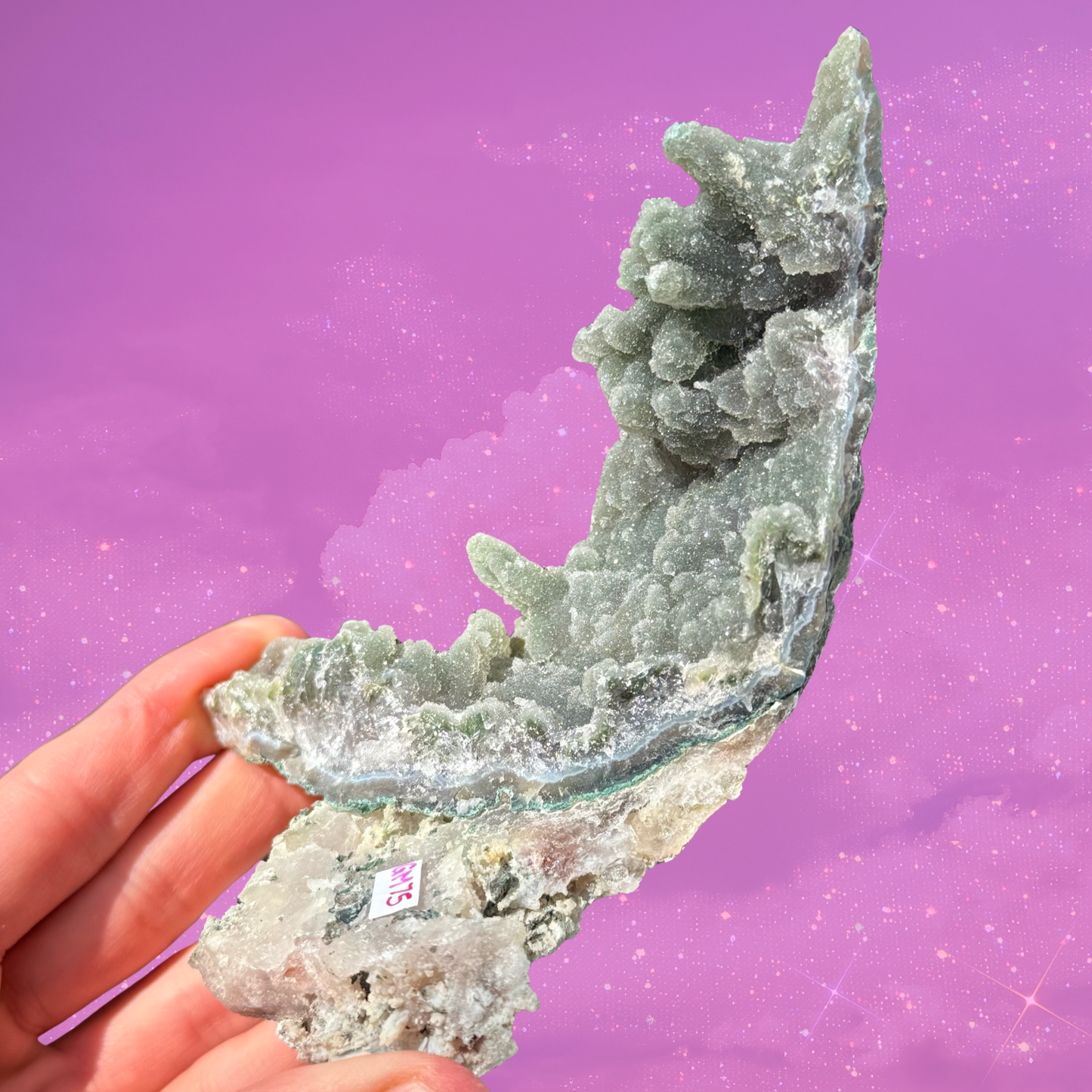 Green Amethyst Chalcedony Unique Structure C11