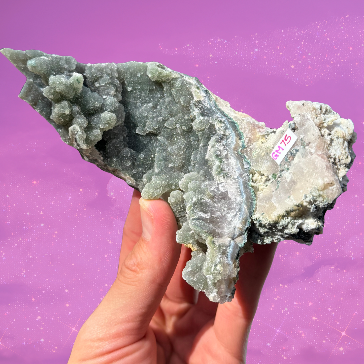 Green Amethyst Chalcedony Unique Structure C11
