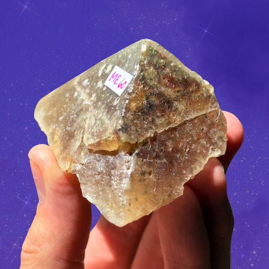 Yellow Fluorite Pyramidal Structure from Morocco C22