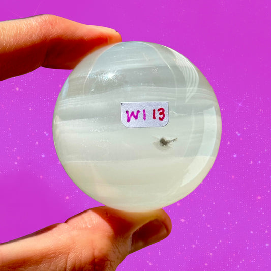 White Onyx Sphere C23