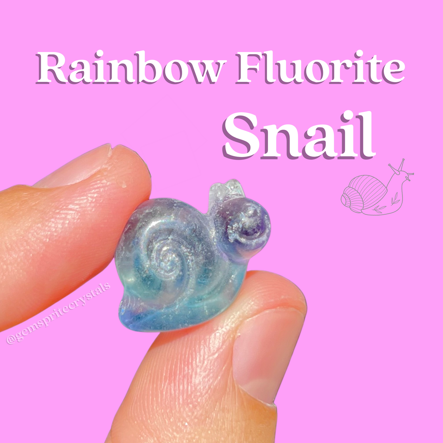Rainbow Fluorite Snail