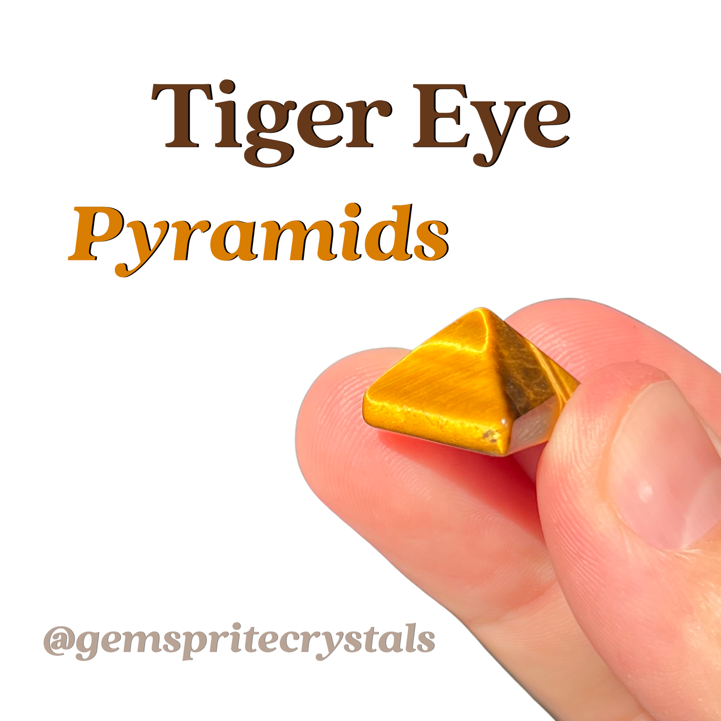 Tiger Eye Pyramids