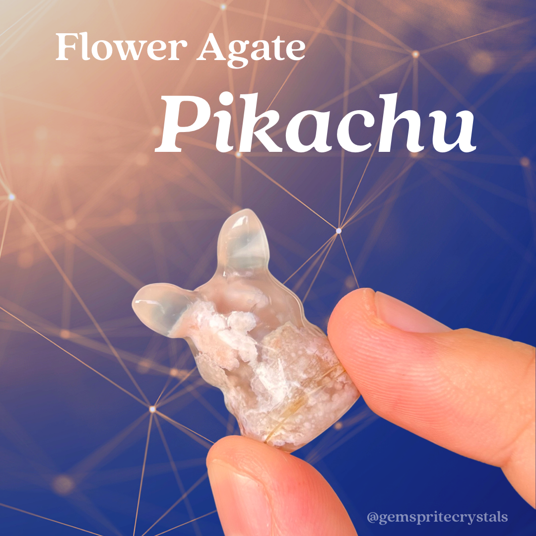 Flower Agate Pikachu