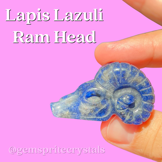 Lapis Lazuli Ram Head